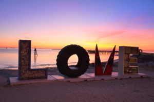 cape charles love sign photo